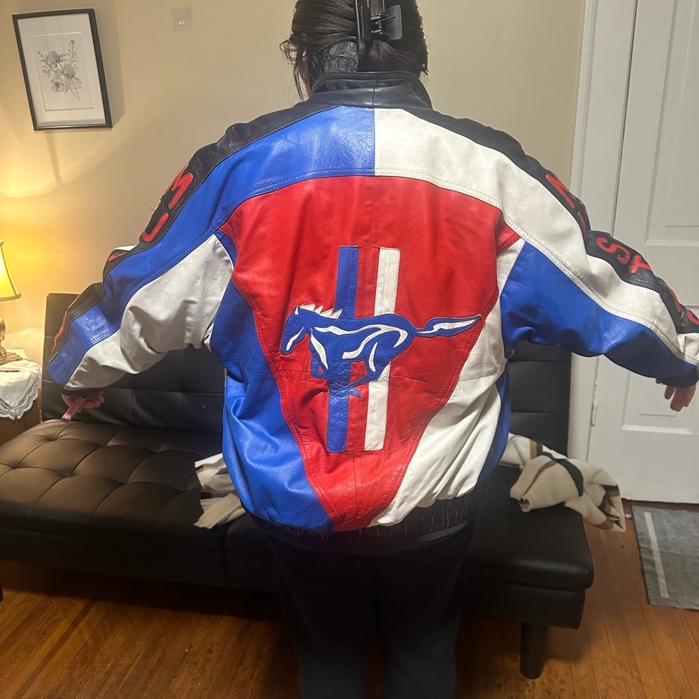 Vintage Ford Mustang Leather Jacket